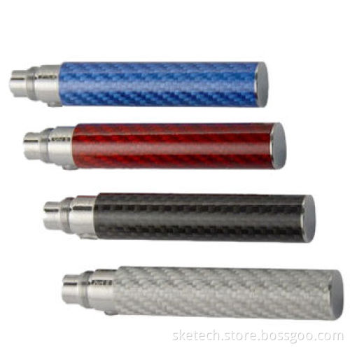 2014 Newest E-cig Product, Rechargeable Battery with Carbon Fiber Coated TubeNew